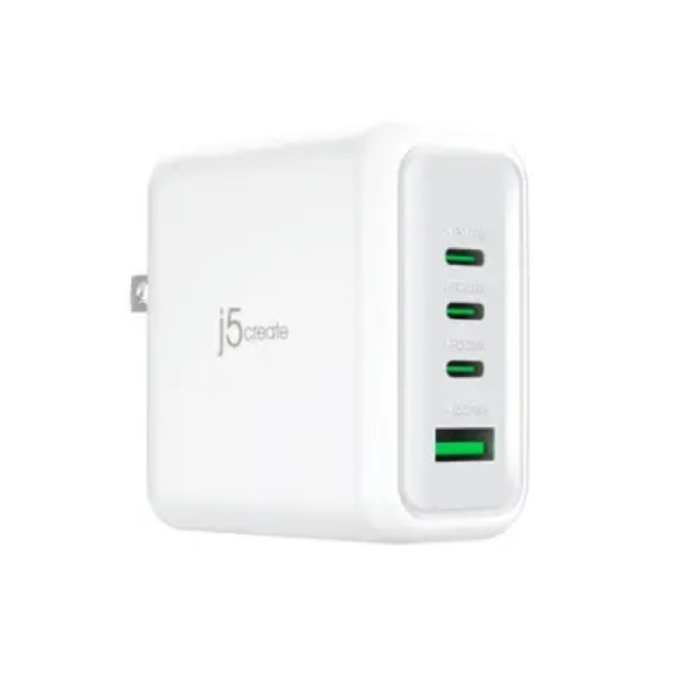 j5create - 70W GaN USB-C 4-Port Charger - White